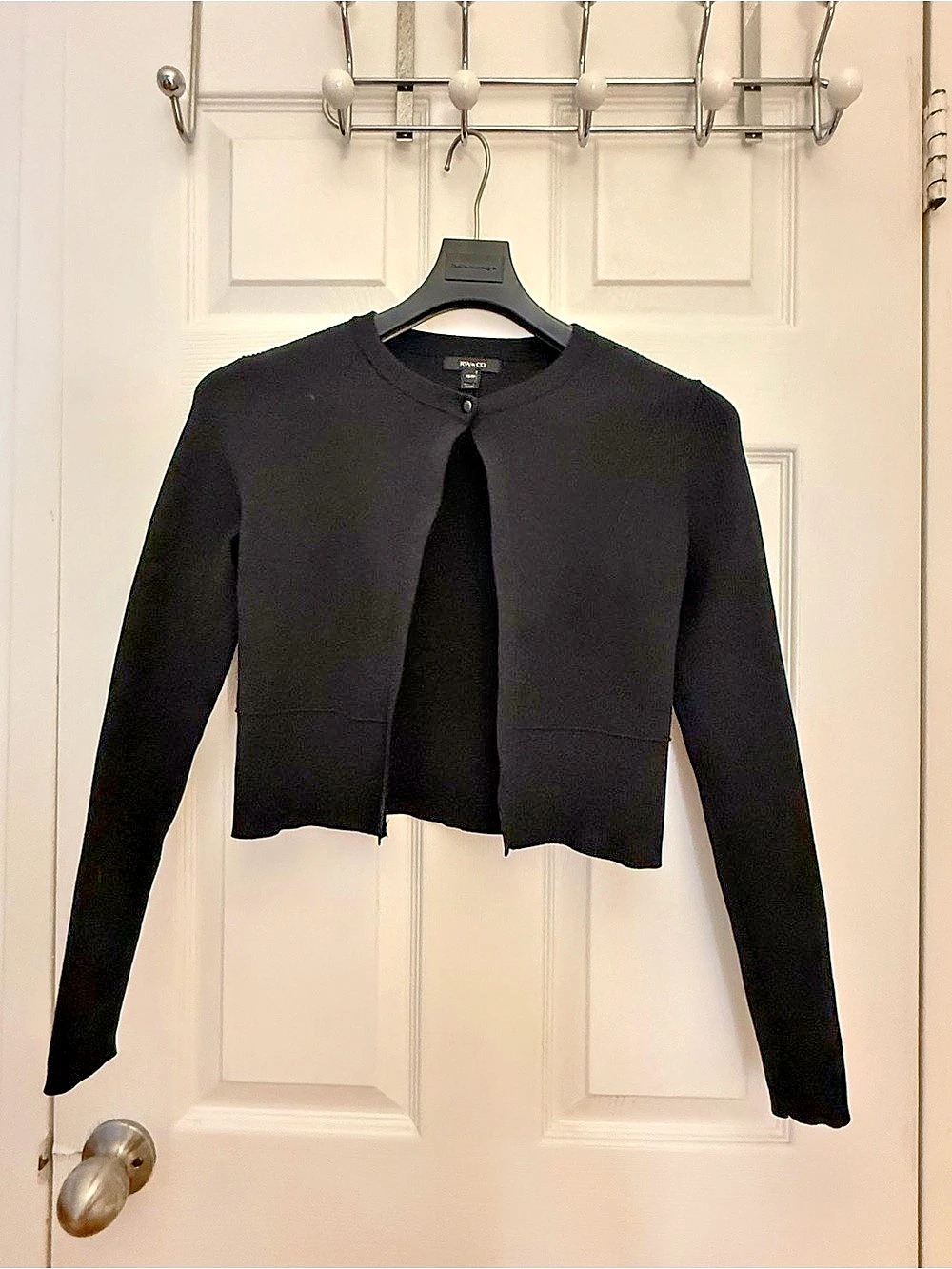 RW&CO Cropped Black Cardigan Size X small